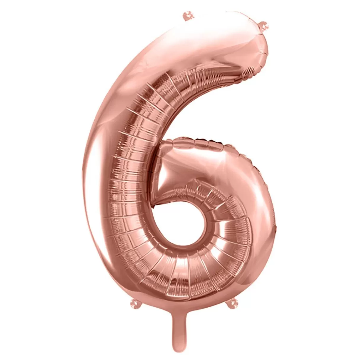 Best Balon Pink Metal Foliowy Cyfra "6" 86 Cm Sale