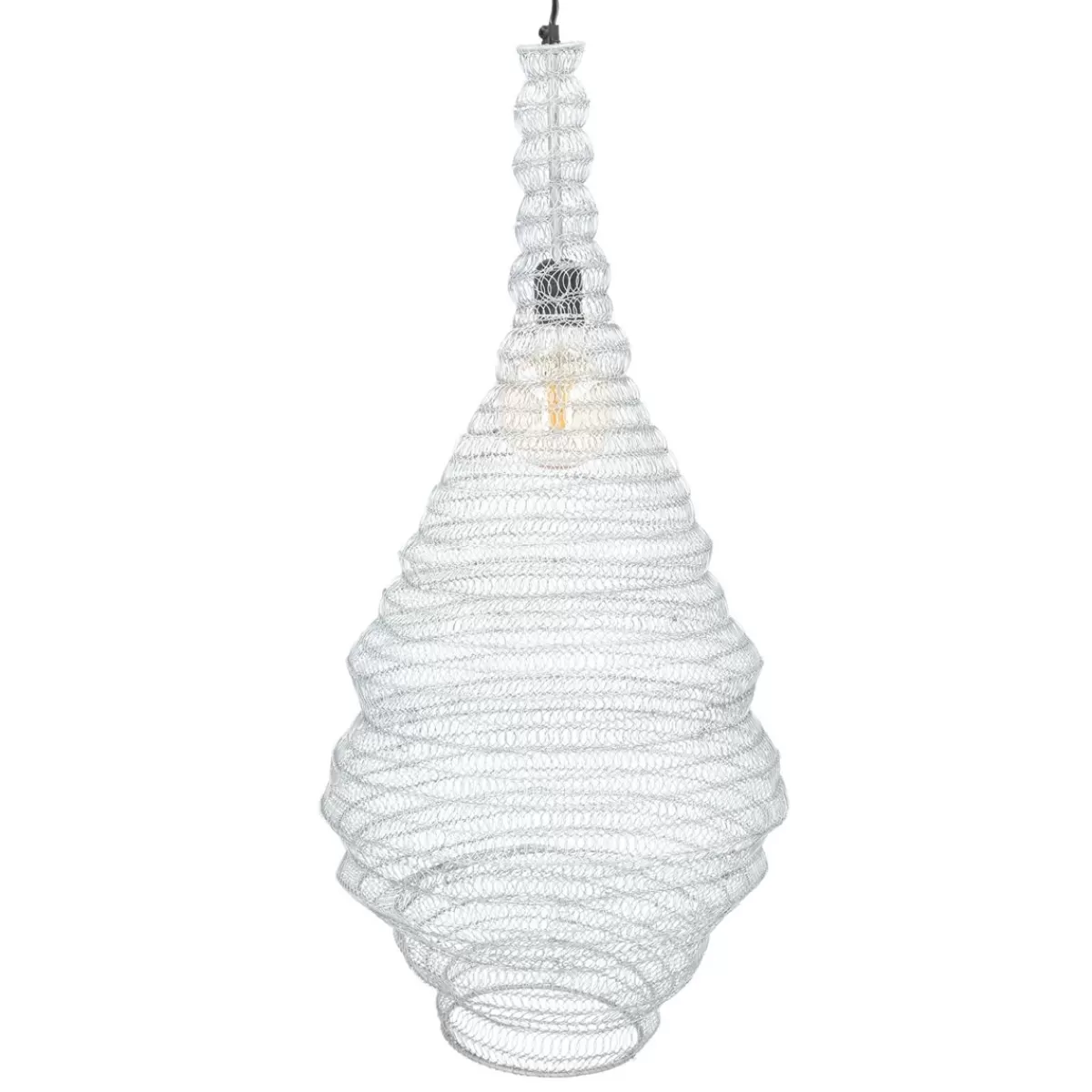 Outlet Lampa Ali Sufitowa Srebrna 82 Cm Lampy Wiszące