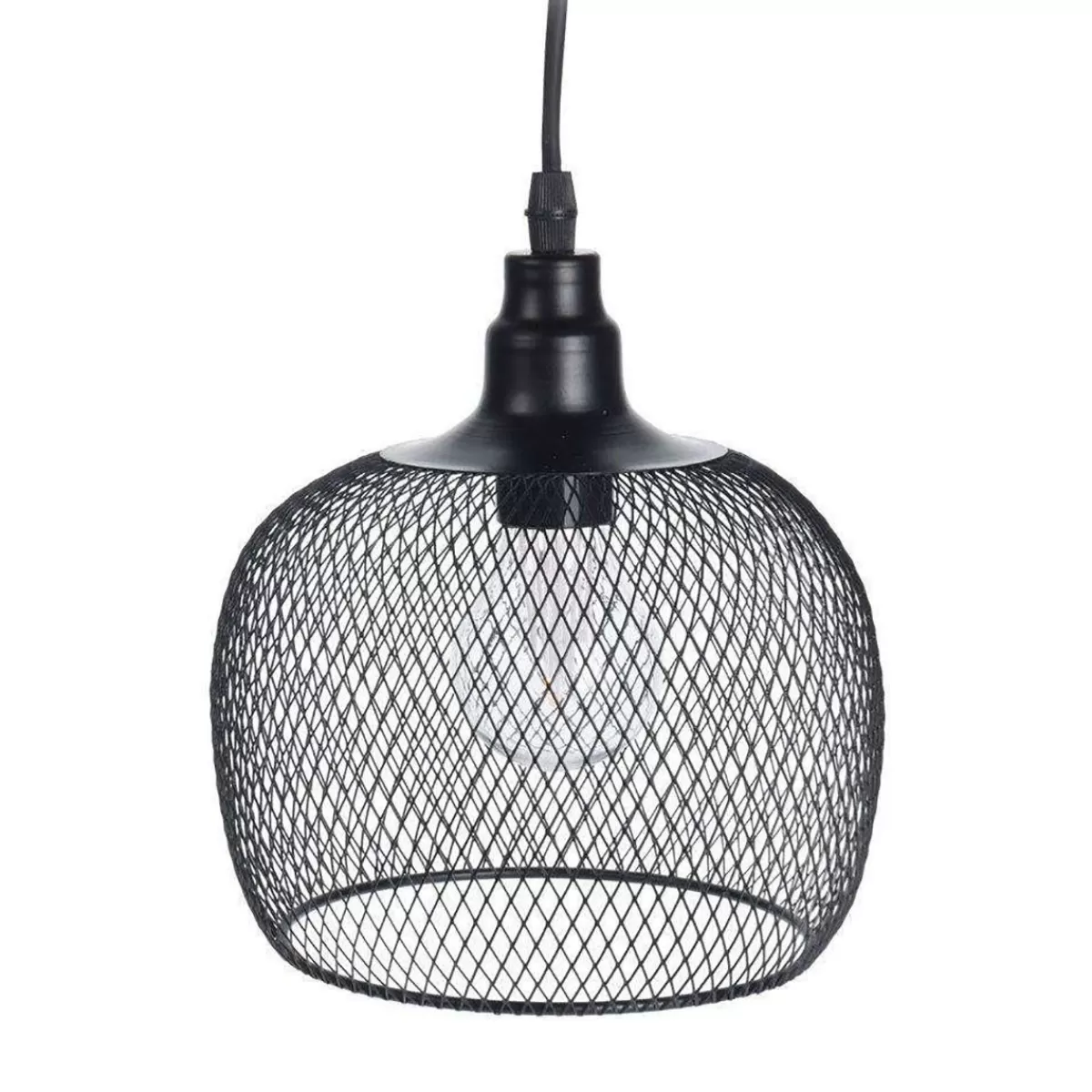 Fashion Lampa Atros Wiszaca Czarna 19X18 Cm Lampy Wiszące