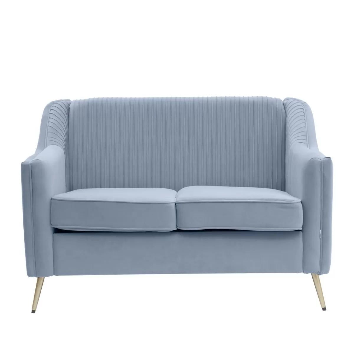 Clearance Sofa Avant Sofa 2-Osobowa, Welurowa Szara 127X82X81.5 Cm Sofy