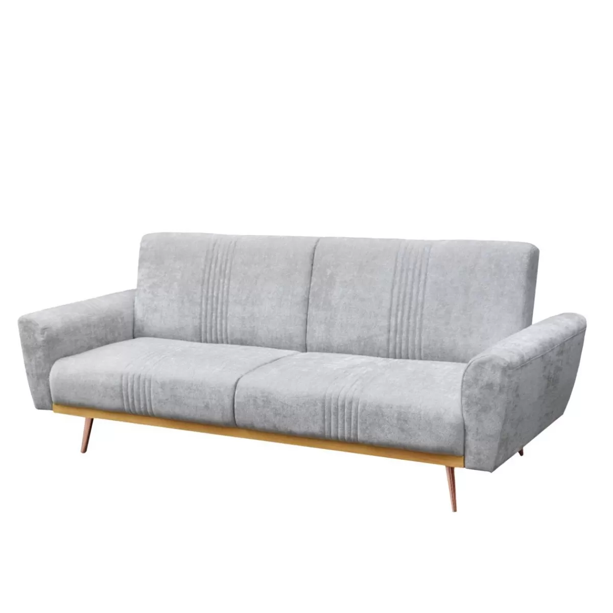 Store Sofa Samtige 3-Osobowa, Z Funkcja Spania, Szara 212X84X86.5 Cm Sofy